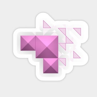 Pink Pyramids Sticker